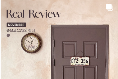 이달의 컬러로 방문 페인팅