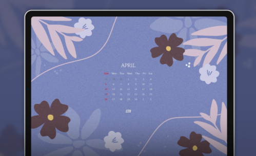 4월 배경화면 다운받자!